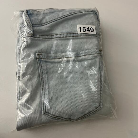 Lauren Conrad Straight-Leg White Washed Embroidered Denim Jeans | Women's Size 6 - Picture 12 of 12